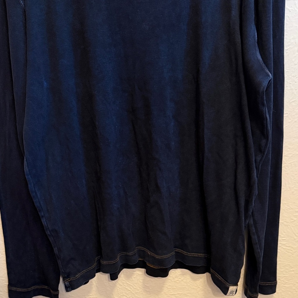 🌵🌵🌵3 for 12$🌵🌵🌵Men's Jake Agave Dark Blue Denim Long Sleeve TShirt-Large - Picture 3 of 10